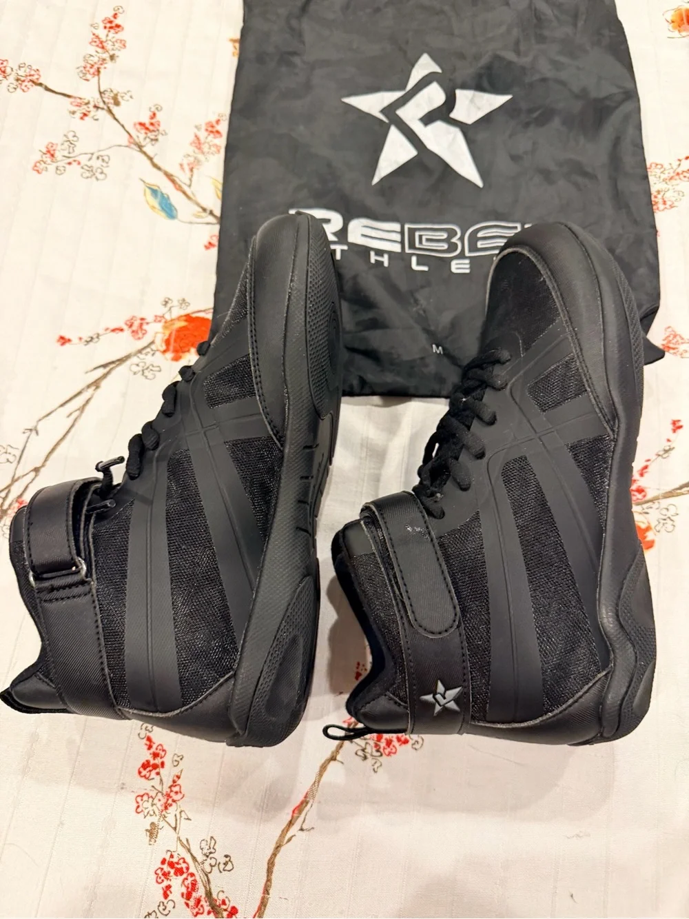 Rebel Athletic Black High Top Cheer Shoes Women’s 6.5 EU 38.5 | Never Worn